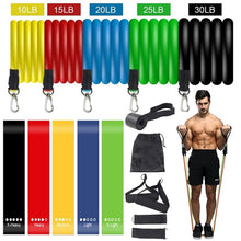 Load image into Gallery viewer, Helsey Quintoe Resistance Bands Set: Elevate Your Home Workout with Up to 100lb/150lb Resistance - Premium Quality, Multifunctional, and Stylish Fitness Gear for Strength Training and Body Sculpting
