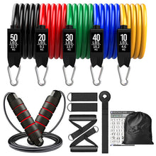 Load image into Gallery viewer, Helsey Quintoe Resistance Bands Set: Elevate Your Home Workout with Up to 100lb/150lb Resistance - Premium Quality, Multifunctional, and Stylish Fitness Gear for Strength Training and Body Sculpting
