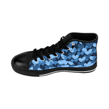 Load image into Gallery viewer, Camo Heart Blue Women&#39;s High-top Sneakers - Helsey Quintoe

