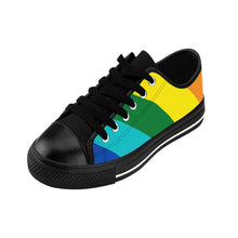 Load image into Gallery viewer, Rainbow Block Women&#39;s Sneakers - Helsey Quintoe
