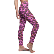 Load image into Gallery viewer, Camo Heart Pink Women&#39;s Leggings - Helsey Quintoe

