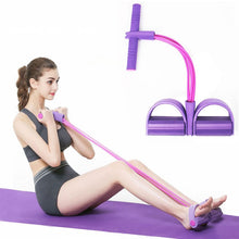 Load image into Gallery viewer, Pedal Resistance Band Elastic Fitness Sit up Pull Rope Exerciser - Helsey Quintoe
