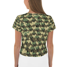 Load image into Gallery viewer, Camo Heart G Crop Tee - Helsey Quintoe
